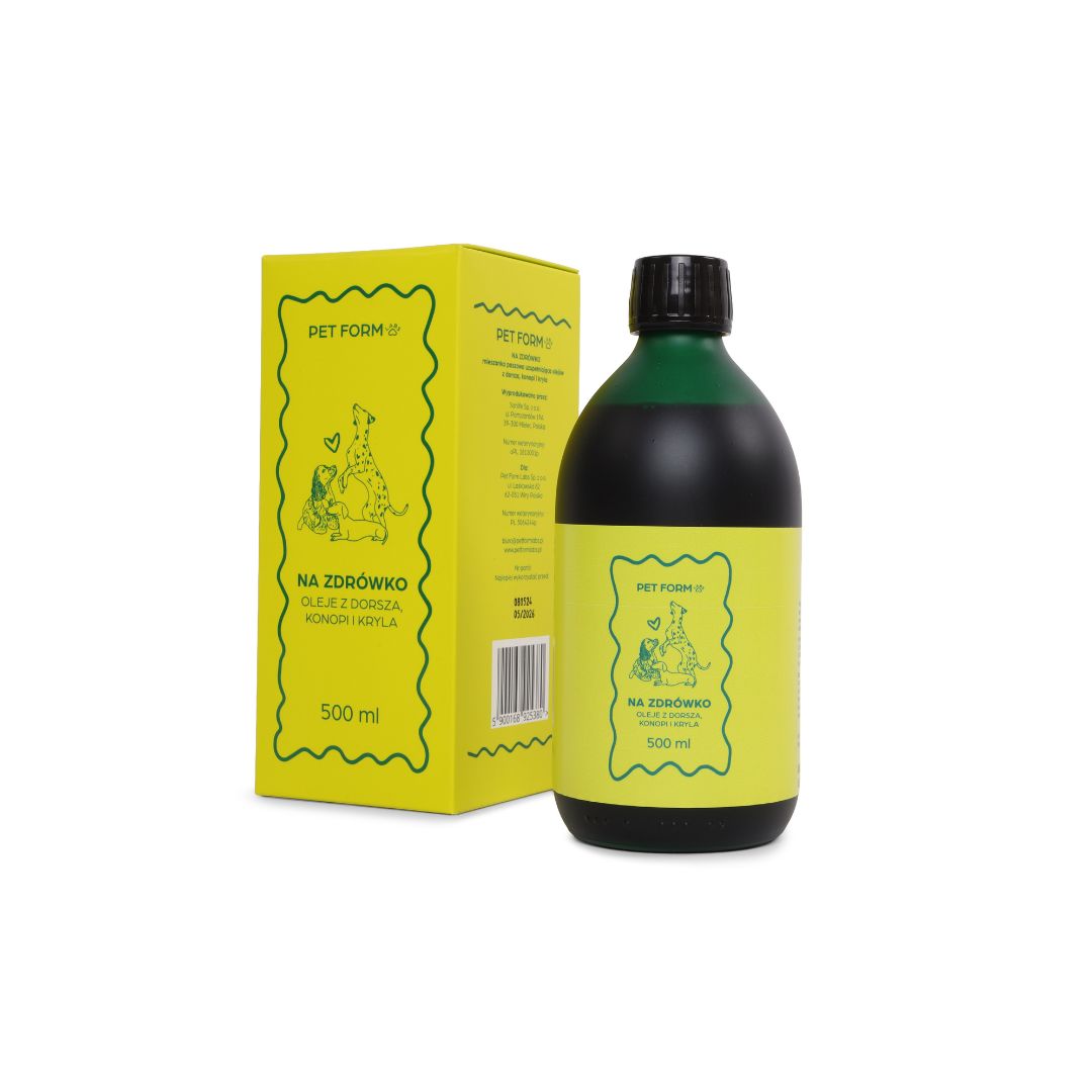 Olej na zdrówko dla psa i kota 500ml - Pet Form Labs