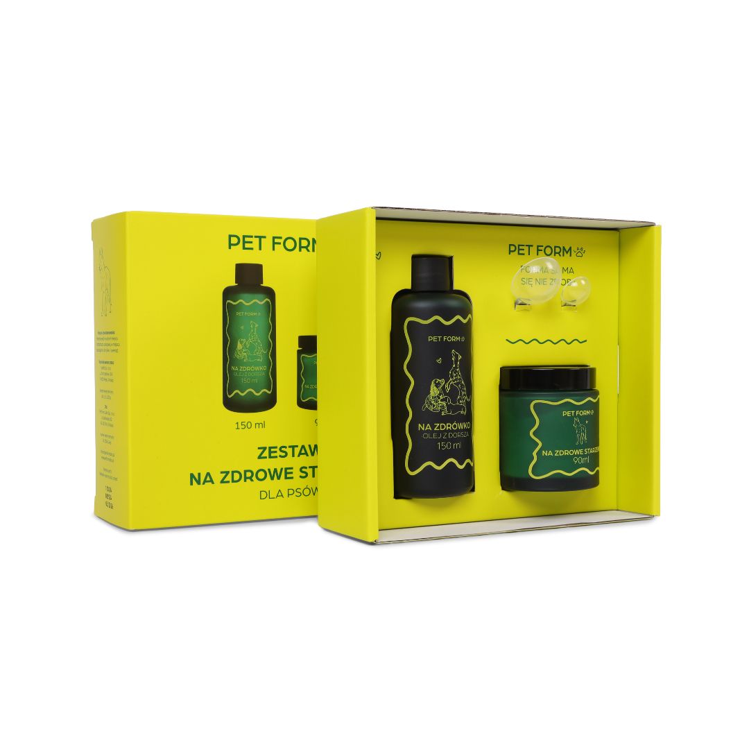 Zestaw suplementów NA ZDROWE STARZENIE dla psa 15kg na 30 dni - Pet Form Labs
